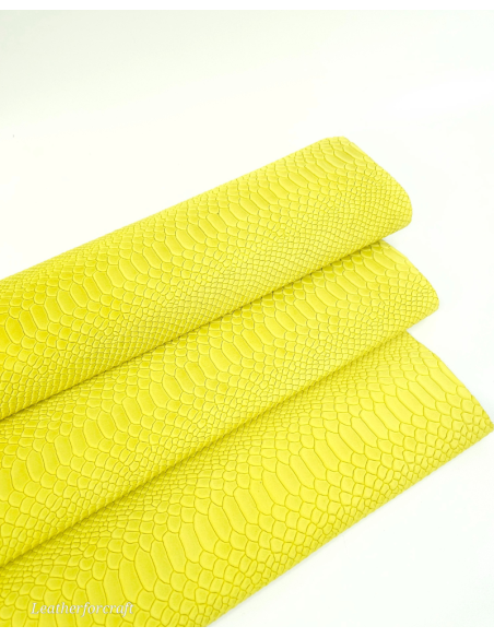 Green Sheen Anaconda Embossed Amazing Relief Snake 0Z 1988 Leather