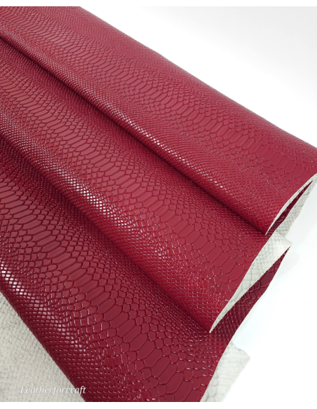 Rio Red Anaconda Patent Embossed Amazing Relief Snake 0Z 1988 Leather