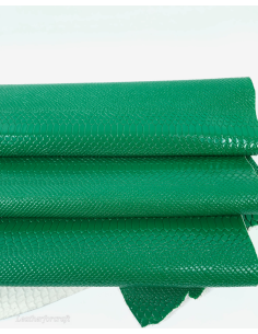 Ultramarine Green Anaconda Patent Embossed Amazing Relief Snake 0Z 1988 Leather 2