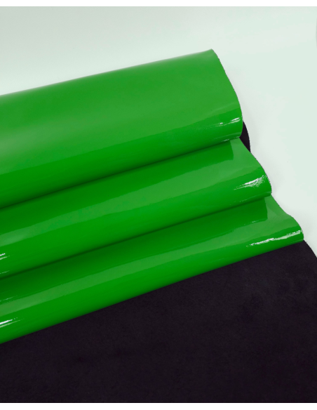 Kelly Green Soft Premium Patent Varnished Leather