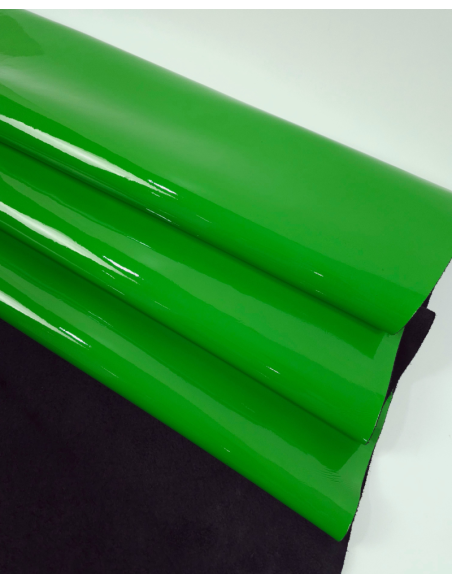 Kelly Green Soft Premium Patent Varnished Leather