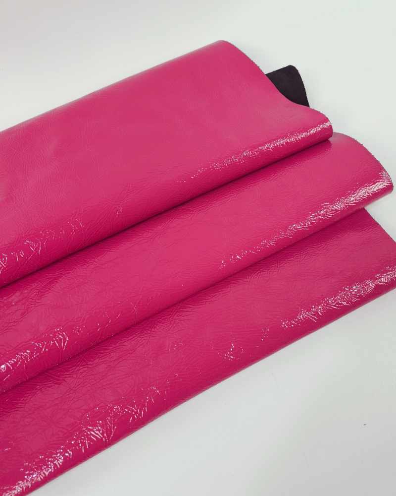 Bright Rose Soft Milled Premium Patent Varnished Leather
