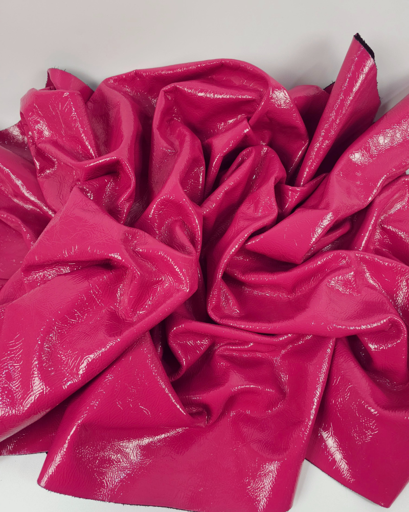 Bright Rose Soft Milled Premium Patent Varnished Leather