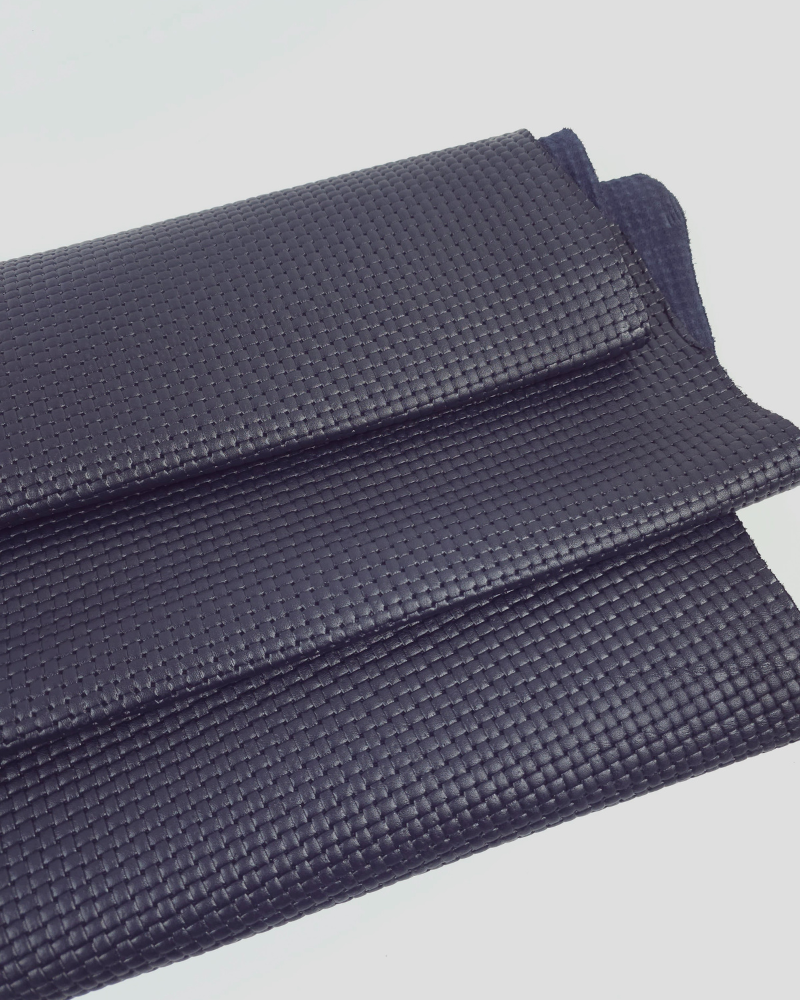 Night Sky Basket Wave Embossed Premium Texture Leather