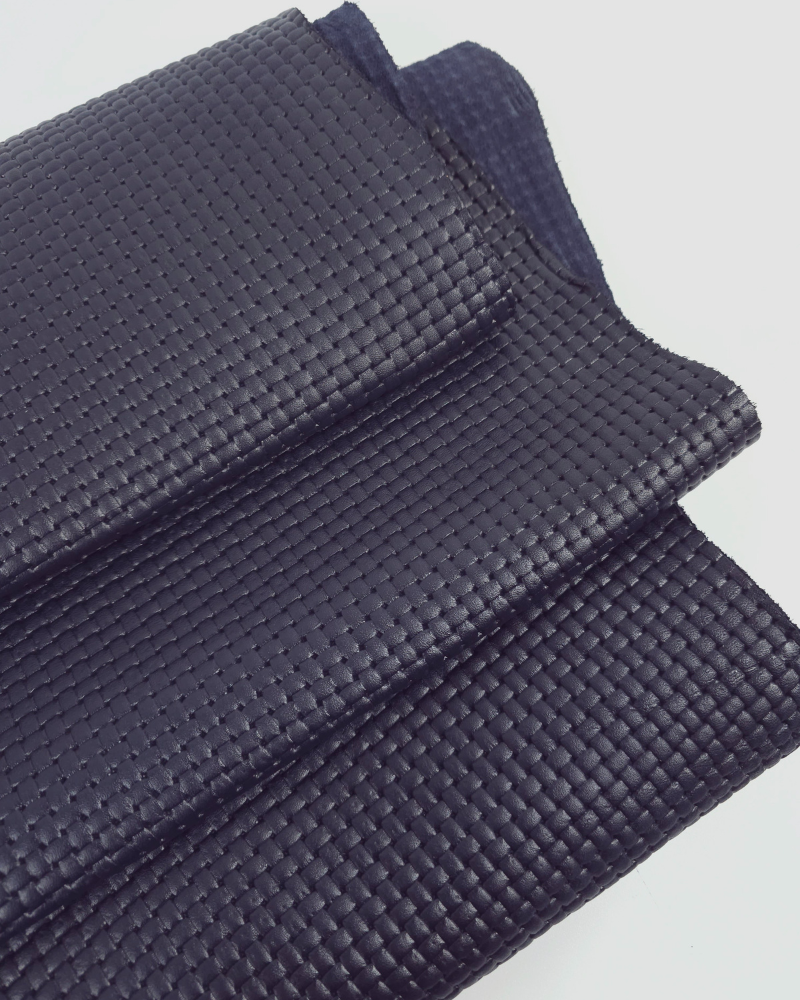 Night Sky Basket Wave Embossed Premium Texture Leather