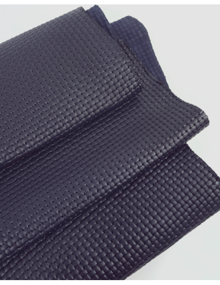 Night Sky Basket Wave Embossed Premium Texture Leather