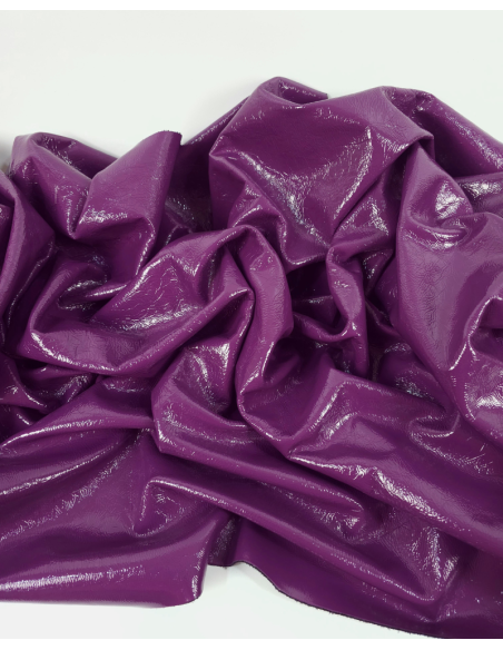 Wood Violet Soft Milled Premium Patent Varnished Leather