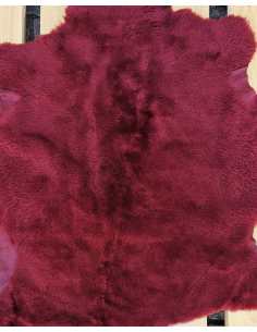 Merlot Genuine Sheepskin Fur Rug Skin Hide (Thick Hair) Leather 2
