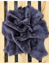 Rabbit Genuine Sheepskin Fur Rug Skin Hide (Thick Hair) Leather