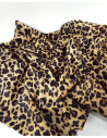 Natural Leopard Cavalino Calfskin Hair on Hide Medium Pattern Leather