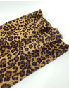 Brown Jaguar Cavallino Calfskin Hair on Hide Leather ( Animal Print)