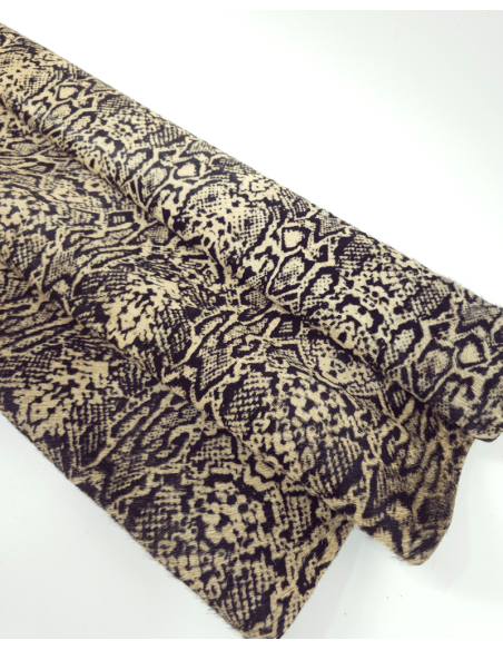 Snake Cavallino Calfskin Hair on Hide Leather (Animal Print)