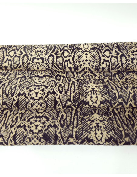 Snake Cavallino Calfskin Hair on Hide Leather (Animal Print)