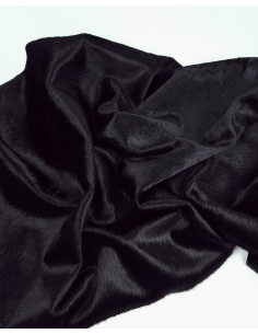 Black Cavallino Calfskin Hair on Hide Leather 2