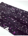 Acid Washed Pink Silver Cowhide Leather