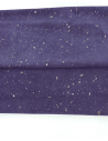 Crown Blue Cannes Spotted Silver Smooth Pattern Suede Leather