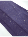 Crown Blue Cannes Spotted Silver Smooth Pattern Suede Leather