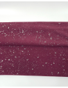 Rose Wine Cannes Spotted Silver Smooth Pattern Suede Leather