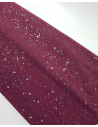 Rose Wine Cannes Spotted Silver Smooth Pattern Suede Leather