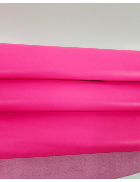 Pink Neon Nova Fine Grain Calf Skin Leather