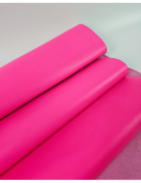 Pink Neon Nova Fine Grain Calf Skin Leather