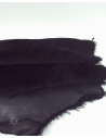Black Genuine Sheepskin Fur Rug Skin Hide Leather