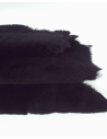 Black Genuine Sheepskin Fur Rug Skin Hide Leather