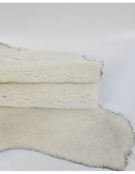 White Genuine Sheepskin Fur Rug Skin Hide Leather