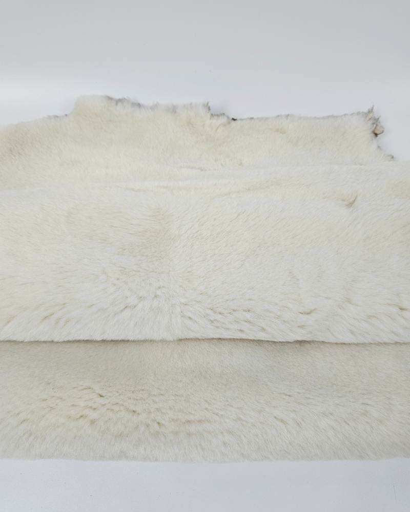 White Genuine Sheepskin Fur Rug Skin Hide Leather