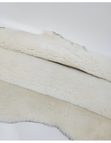 White Genuine Sheepskin Fur Rug Skin Hide Leather
