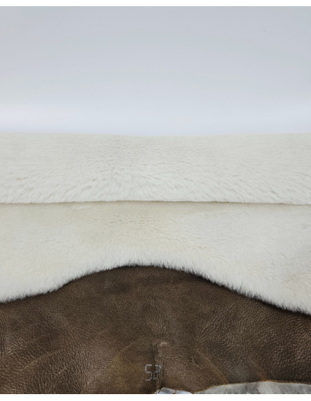 White Genuine Sheepskin Fur Rug Skin Hide Leather