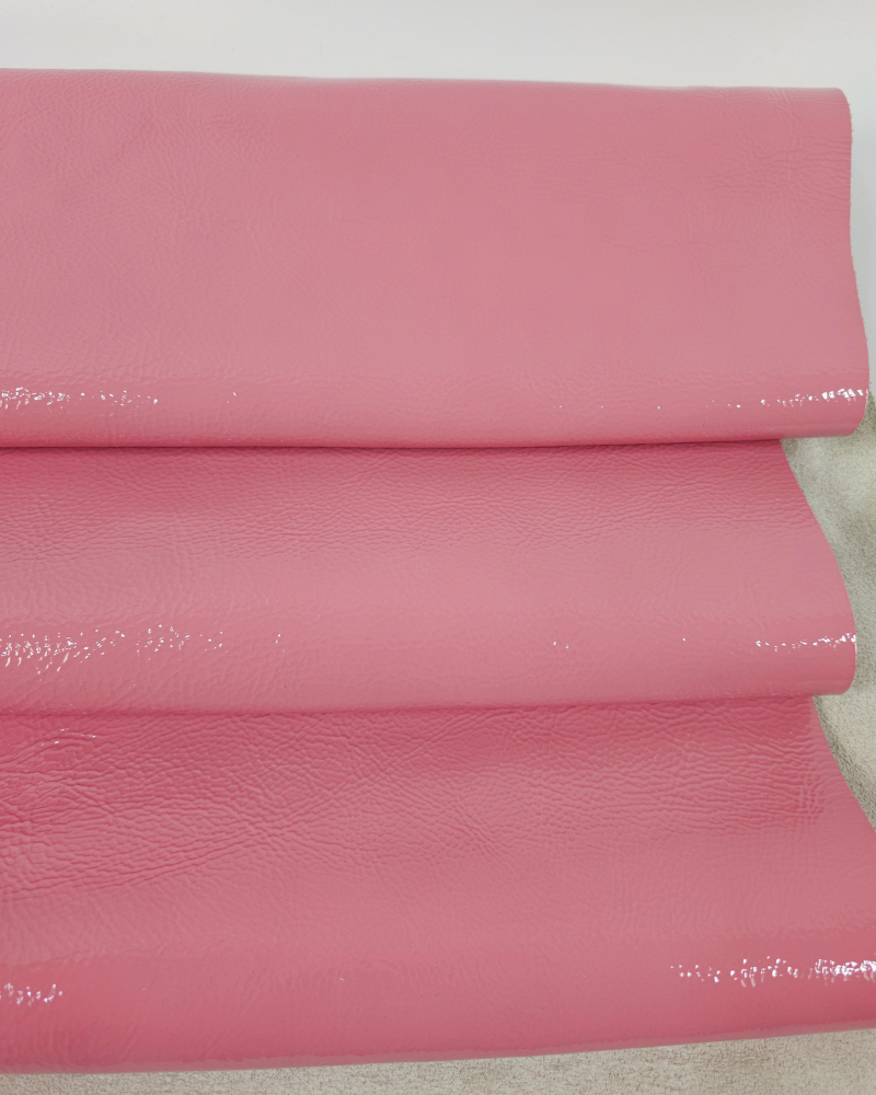 Pink Icing Soft Milled Premium Patent Varnished Leather