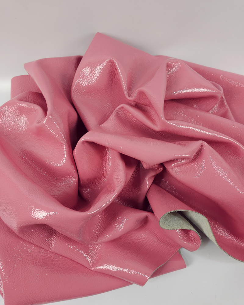 Pink Icing Soft Milled Premium Patent Varnished Leather