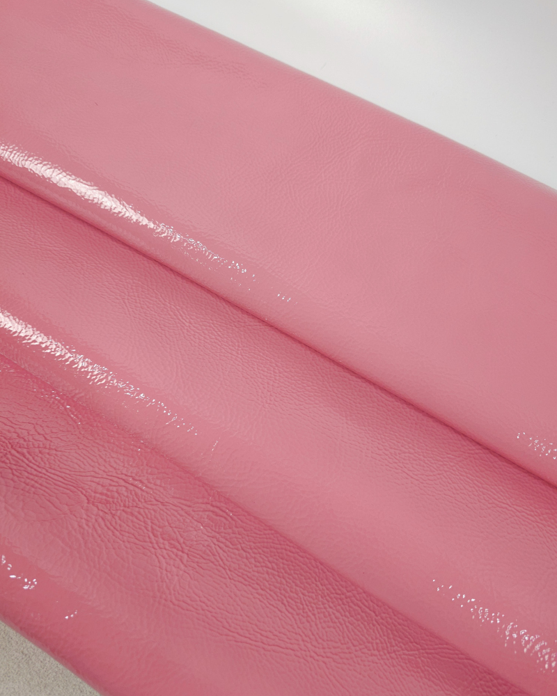 Pink Icing Soft Milled Premium Patent Varnished Leather