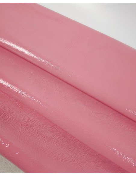 Pink Icing Soft Milled Premium Patent Varnished Leather