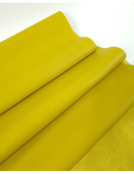Lemon Curry Kansas Sporty Dollar Print Round Semi Shine Full Dyed Leather