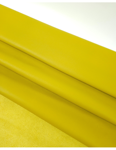 Lemon Curry Kansas Sporty Dollar Print Round Semi Shine Full Dyed Leather