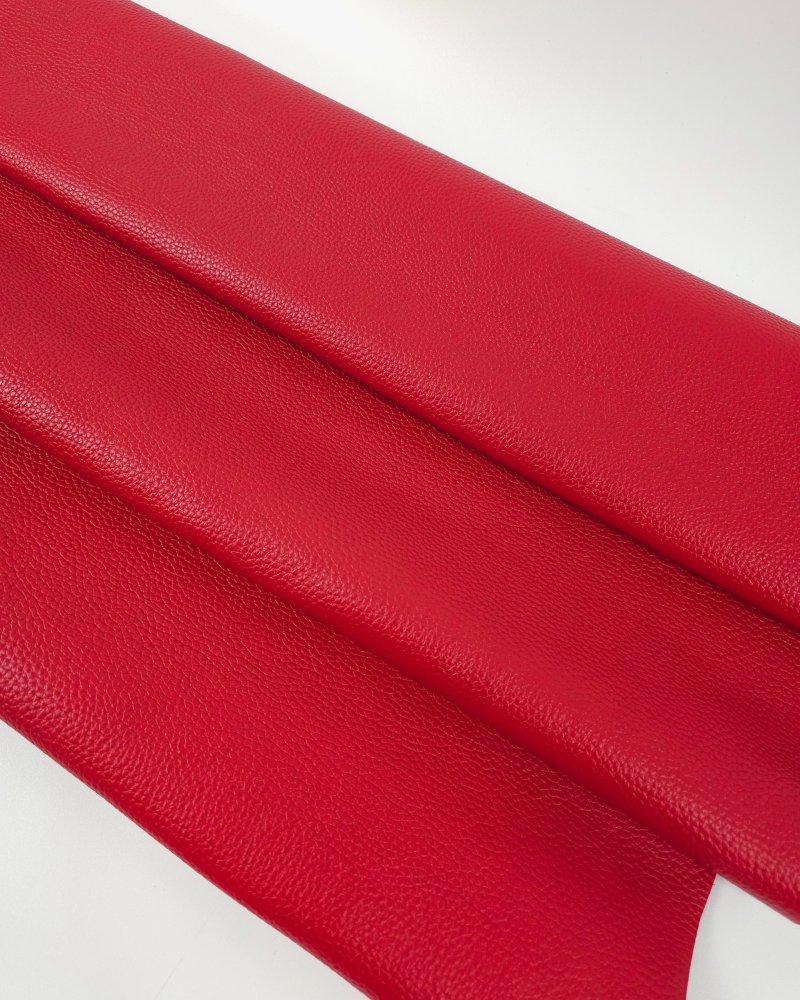 Goji Berry Kansas Sporty Dollar Print Round Semi Shine Full Dyed Leather