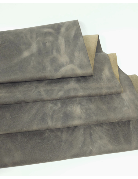 Moon Rock Buffalo Full Grain Pull Up Leather
