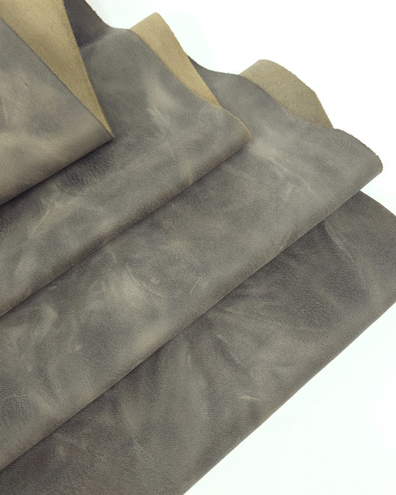 Moon Rock Buffalo Full Grain Pull Up Leather