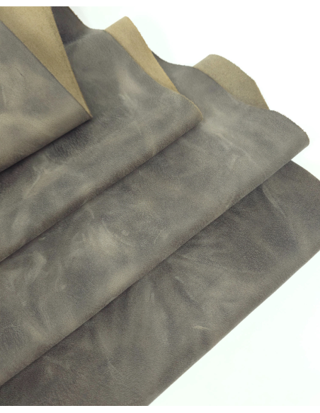 Moon Rock Buffalo Full Grain Pull Up Leather