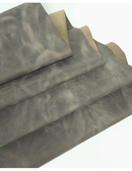Moon Rock Buffalo Full Grain Pull Up Leather