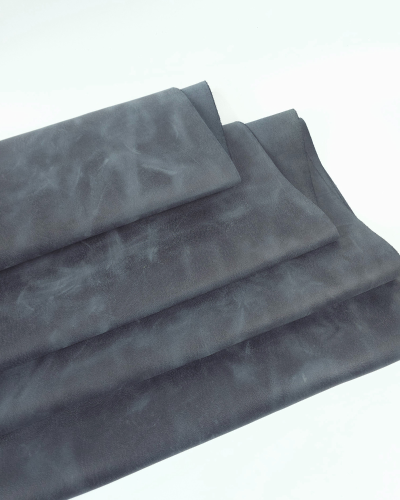 Ombre Blue Buffalo Full Grain Pull Up Leather