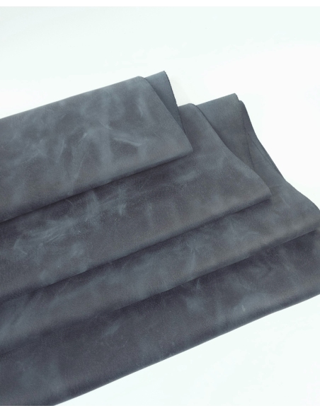 Ombre Blue Buffalo Full Grain Pull Up Leather