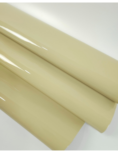 Oyster White Soft Premium Patent Varnished Leather 2