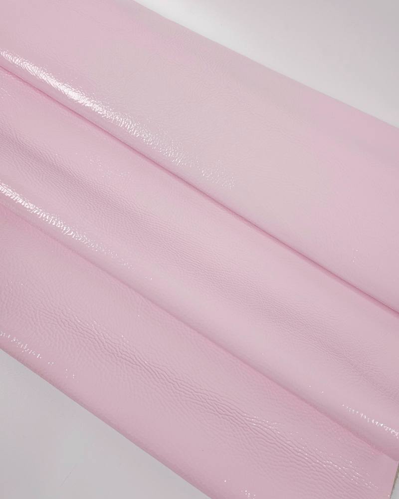 Primrose Pink Soft Milled Premium Patent Varnished Leather