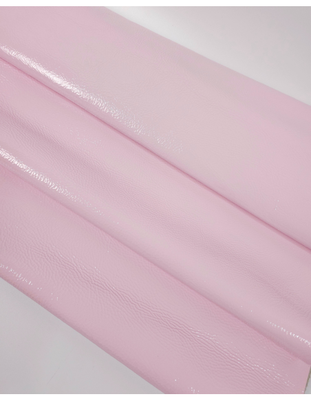 Primrose Pink Soft Milled Premium Patent Varnished Leather