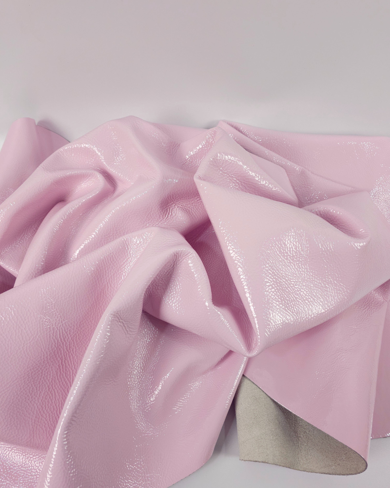 Primrose Pink Soft Milled Premium Patent Varnished Leather