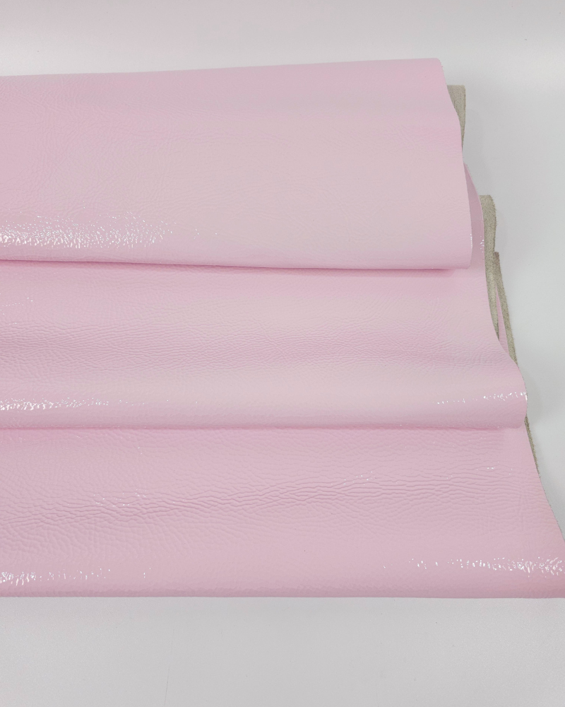 Primrose Pink Soft Milled Premium Patent Varnished Leather