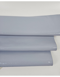 Zen Blue Soft Milled Premium Patent Varnished Leather 2